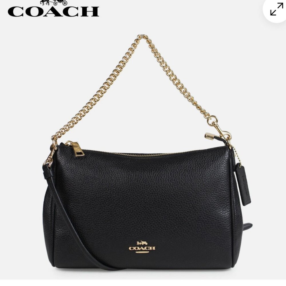small black crossbody Coach bag